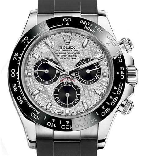 gold rolex cosmograph daytona white watches|rolex daytona meteorite 2021.